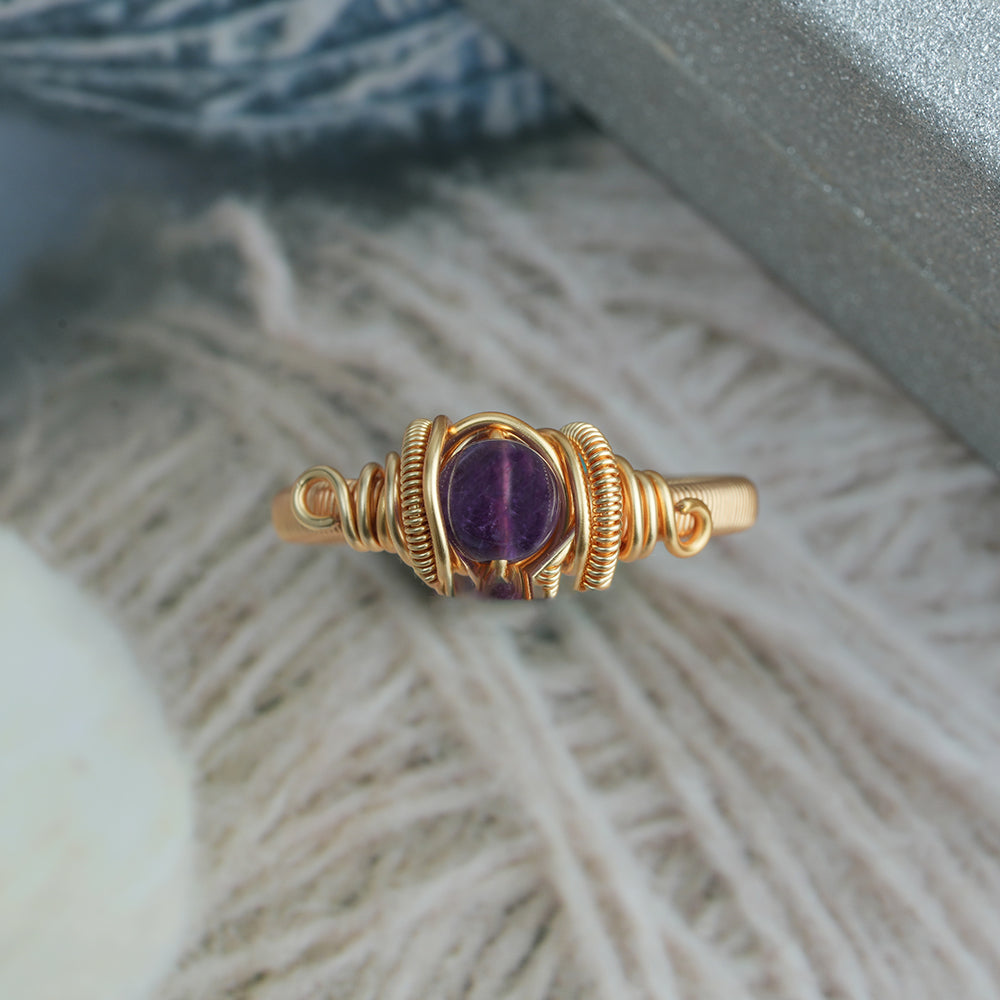 Turquoise Wire-Wrapped Ring