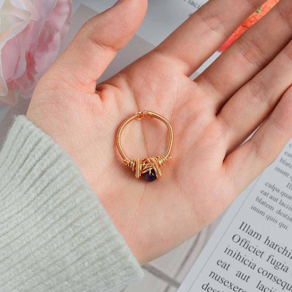 Turquoise Wire-Wrapped Ring