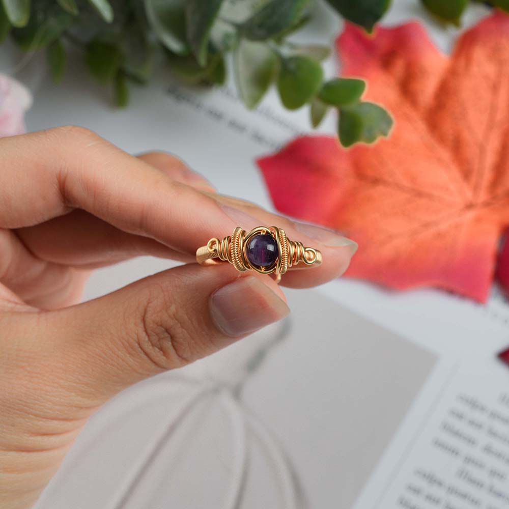 Turquoise Wire-Wrapped Ring